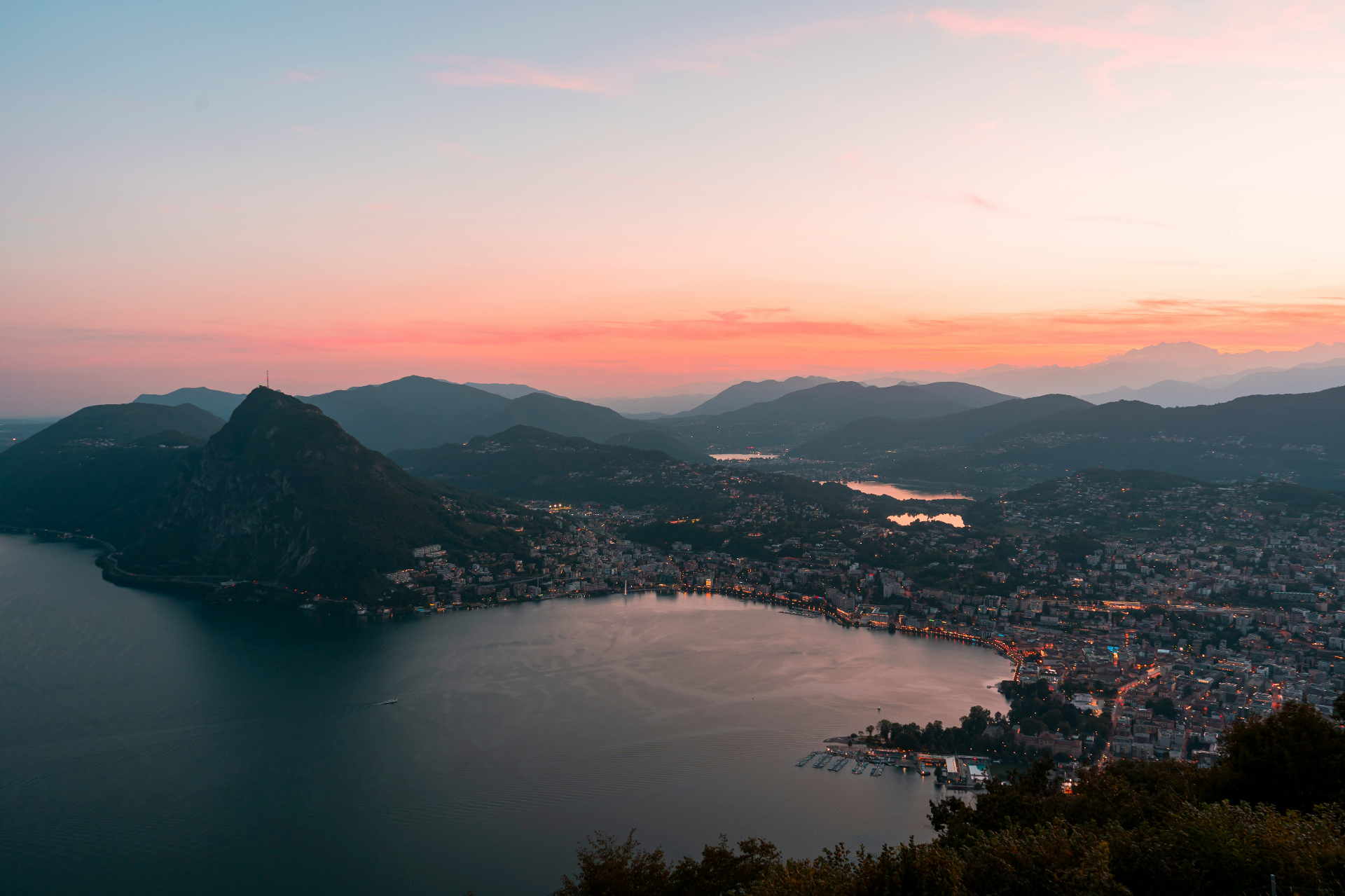 Ticino landscape — Lake Lugano
